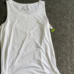 NWT White Workout Tank! Size LARGE
